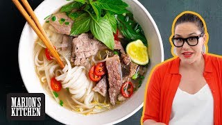 How To Make Vietnamese Beef Pho At Home  Marions Kitchen [upl. by Essile]