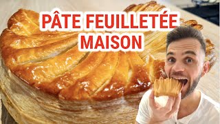 Pâte feuilletée maison  Une recette de feuilletage facile à la maison [upl. by Yelkao]