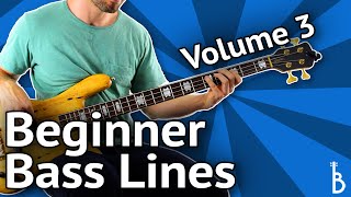 Beginner Bass Lines  Guaranteed To Impress Volume 3 [upl. by Nwahsek176]