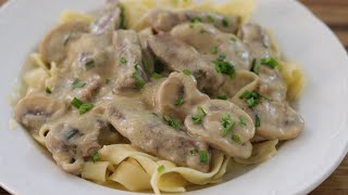 Beef Stroganoff Recipe  How to Make Beef Stroganoff [upl. by Docia]