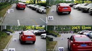 2MP1080P 36mm 6mm 8mm 12mm Lens Viewing Angle Comparison [upl. by Musetta517]