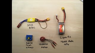 1200kv Brushless Motor Test 30A ESC [upl. by Eliezer]