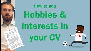 CV hobbies and interests  Should you add them And how [upl. by Tallou]