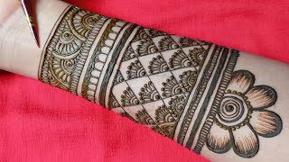 Simple Bridal Mehndi Design Latest 2021  Try this Wedding special mehandi [upl. by Lebazi672]