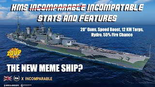 HMS Incomparable Premium BB Ship Statistics and Features Preview [upl. by Aelc799]