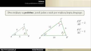 Podobieństwo trójkątów  teoria [upl. by Eiramnna]