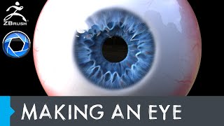 Making an Eye in Zbrush and Rendering [upl. by Nashom184]