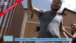 Parla Floriana Bulfon giornalista aggredita dai Casamonica  La vita in diretta estate 18072018 [upl. by Walls]