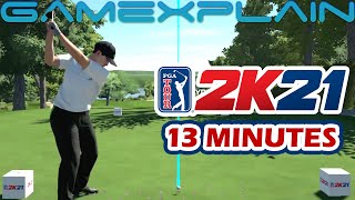 13 Minutes of PGA TOUR 2K21 Gameplay Nintendo Switch [upl. by Ciri]