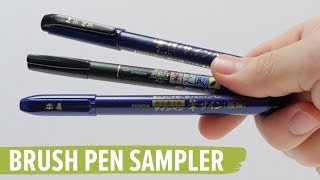 JetPens Brush Pen Sampler [upl. by Gildus]