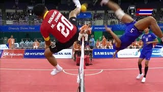 Thailand  Malaysia 2014 Asian Games SEPAKTAKRAW Semifinal [upl. by Markman]