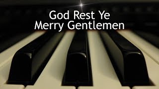 God Rest Ye Merry Gentlemen  Christmas piano instrumental with lyrics [upl. by Alexia298]