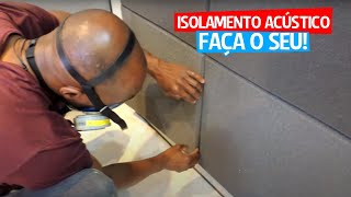 Como fazer isolamento acústico com Espuma PU Flexível GASTANDO POUCO [upl. by Aikemat]