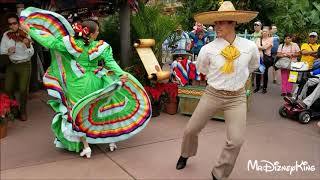 Beautiful Holiday Folklorico Dancers Showcase Mexico at Epcot [upl. by Margarida]