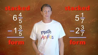 Math Antics  Subtracting Mixed Numbers [upl. by Judon]