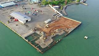 PORT OF OZAMIZ OZAMIZ CITY MISAMIS OCCIDENTAL  CONSTRUCTION OF BACK UP AREA AND RC WHARF ON FILL [upl. by Nolak]