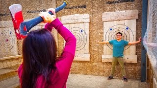 Axe Throwing for Beginners [upl. by Htebzil]