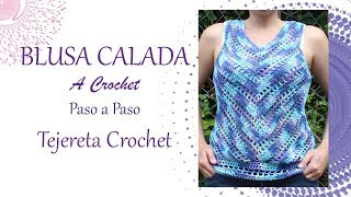 Blusa Calada a Crochet paso a paso [upl. by Kcirdnekal]