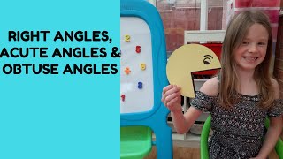 Right acute and obtuse angles [upl. by Kacey]