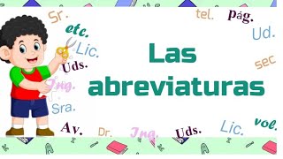 Las abreviaturas y sus características  Educación Primaria [upl. by Lily]