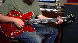 Eastman T484 Archtop Electric Guitar Demo [upl. by Bessy]