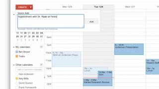 Creating Events in Google Calendar [upl. by Amsirp442]