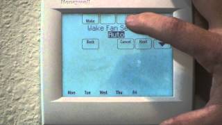 How to program AllNew VisionPRO 8000 wRedLINK amp IAQ Contacts Programmable Thermostat [upl. by Yrovi]