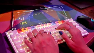 ASMR  Speed Typing  Testing 3 Mechanical Keyboards  Clicky Satisfying Typing Test [upl. by Eicyak]