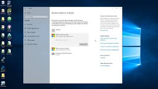 Remove work or school account from Windows 10 [upl. by Faucher]