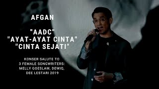 Afgan  AADCAyatayat CintaCinta Sejati Konser Salute Erwin Gutawa to 3 Female Songwriters [upl. by Ainyt]