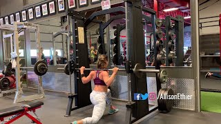 HOW TO PERFORM SPLIT SQUATS  SMITH MACHINE [upl. by Aitnahc]