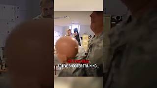 Military base active shooter scenario training‼️🤯 military army combat war [upl. by Adnilec]