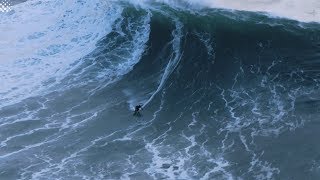 Jet ski driver completes incredible rescue of big wave surfer at Nazaré [upl. by Esened]