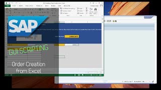 SAP GUI Scripting  Order Creation from Excel [upl. by Karlin689]