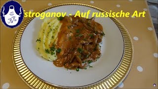 Beef Stroganoff  BefStroganov  auf Russische Art [upl. by Innus]