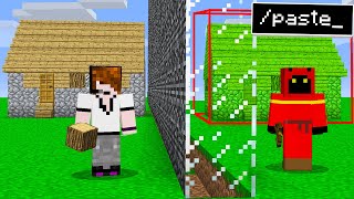 I Secretly Cheated with ONE WAY Glass in Minecraft [upl. by Ladnyk]