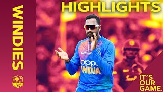 Rohit Hits 50 Before Rain Stops Windies Chase  Windies vs India  Match Highlights  2nd IT20 2019 [upl. by Hsan]