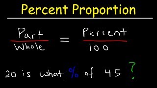 Part Whole amp Percent Proportion Word Problems [upl. by Stiruc953]