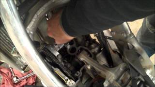 HowTo KX250F Valve Adjustment [upl. by Aynot]