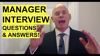 MANAGER Interview Questions and Answers How to PASS a Management Job Interview [upl. by Alleb]