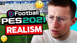 When A FIFA 21 YouTuber Plays PES 2021 Realistic Mod [upl. by Eisle]