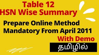 How to add HSN wise summary in GSTR 1 Online method in Tamil 2021 [upl. by Elisabeth]