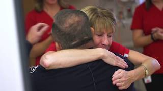 Police Officer Reunites with Hospital Staff that Saved His Life [upl. by Romito]