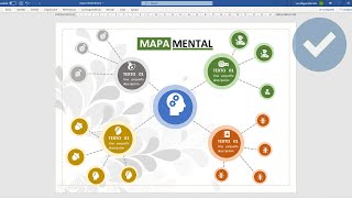 COMO CREAR UN MAPA MENTAL EN WORD [upl. by Dlaner]