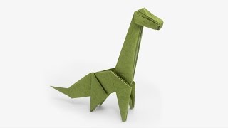 Origami Brachiosaurus Jo Nakashima  Dinosaur 4 [upl. by Pete]