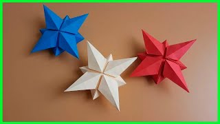 ▷ Cómo hacer una 🌟 ESTRELLA 3D 🌟 de papel  🌟 Estrellas en Origami [upl. by Purse]