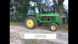 John Deere Steering Pump Repair [upl. by Asenab]