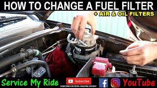 HOW TO REPLACE YOUR FUEL OIL AND AIR FILTER [upl. by Llekcor274]