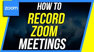 How to Record a Zoom Meeting  As Participant or Host [upl. by Noval760]