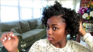 Bantu Knot Out on 4C Natural Hair [upl. by Aivatahs]